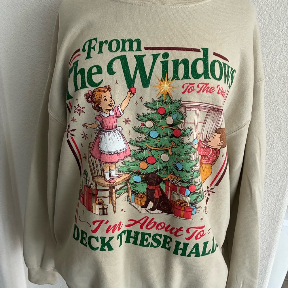 WAS $30 Unisex Christmas/ holiday sweatshirt - Picture 2 of 6